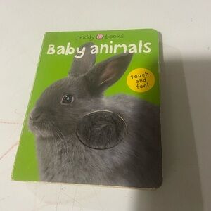 (3/$10) Baby Animals Touch and Feel Book - Green Cover